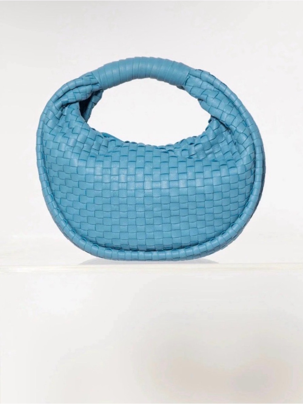 NWT Cleobella Jem mini hobo leather weave bag in Periwinkle